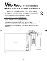 Preview for 3 page of TMC Aquarium V2Bio React Instructions For Installation And Use Manual