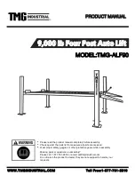 TMG TMG-ALF90 Product Manual preview