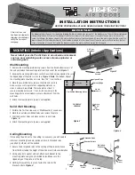 Preview for 1 page of TMI Products Air-Pro IBD-2-36-1-SS Installation Instructions