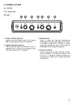 Preview for 7 page of Toa NF-CS1 Instruction Manual