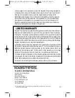 Preview for 10 page of Toastess TT-522 Instruction Booklet