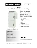 Preview for 1 page of Toastmaster ES-13 Specification Sheet