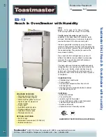 Toastmaster ES-13 Specifications preview