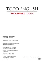 Preview for 36 page of Todd English PRO-SMART 20901 Owner'S Manual