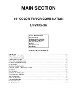 Preview for 2 page of Tokai LT-VHS-36 Service Manual