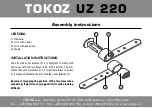 Preview for 2 page of TOKOZ UZ 220 Assembly Instructions