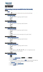 Toledo CV180BLEUS15 Installation And Programing Instructions preview