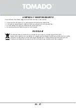 Preview for 37 page of tomado TFS4005B Instruction Manual