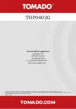 Preview for 40 page of tomado THP0602G Instruction Manual