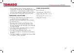 Preview for 17 page of tomado TM-9026 Instruction Manual