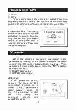 Preview for 18 page of Tomahawk TG3500i Operation Manual