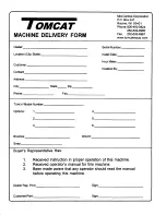 Preview for 3 page of Tomcat 2100 Operator And Parts Manual