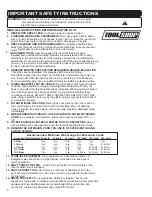 Preview for 2 page of Tool Shop 241-9796 Operating Instructions Manual