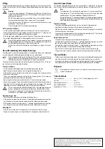 Preview for 4 page of TOOLCRAFT 58 82 26 Operating Instructions Manual