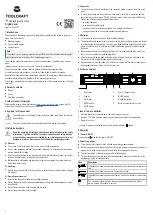 Preview for 3 page of TOOLCRAFT TO-7337448 Operating Instructions Manual