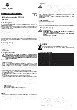 Preview for 4 page of TOOLCRAFT ZD-153A Operating Instructions