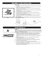 Preview for 7 page of Toolshop 241-9869 Owner'S Manual