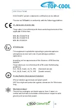 Preview for 41 page of TOP-COOL ECO-CLIMATEC User Manual