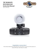 Top Dawg GPS DVR DASH CAM Instruction Manual preview