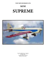 Preview for 1 page of Top Notch Products MINI SUPREME Manual