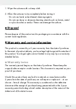 Preview for 21 page of topmove 314635 Instructions For Use And Safety Notes