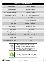 Preview for 4 page of Tornado TP200-Q02-U Operation And Maintenance Manual