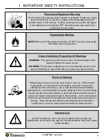 Preview for 6 page of Tornado TP200-Q02-U Operation And Maintenance Manual