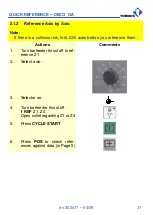 Preview for 31 page of tornos DECO 13a Quick Reference