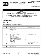 Preview for 1 page of Toro 131-3301 Installation Instructions & Owner'S Manual