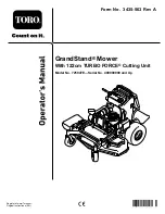 Preview for 1 page of Toro GrandStand 72504TE Operator'S Manual