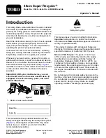 Preview for 2 page of Toro Super Recycler 21680 Operator'S Manual