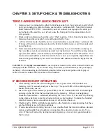 Preview for 19 page of Toro TDC+ Startup Manual