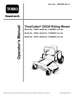 Toro TimeCutter Z4235 Operator'S Manual preview