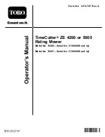 Toro TimeCutter ZS 4200 Operator'S Manual preview