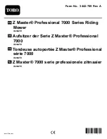 Preview for 1 page of Toro Z Master Professional 7000 Series Operator'S Manual