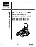 Preview for 3 page of Toro Z Master Professional 7000 Series Operator'S Manual