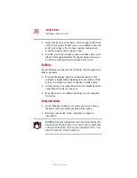 Preview for 36 page of Toshiba 1100-S101 User Manual