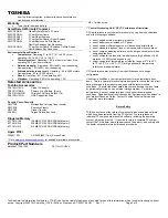 Preview for 2 page of Toshiba 1135-S1553 - Satellite - Celeron M 2.4 GHz Specifications