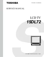 Preview for 1 page of Toshiba 15DL72 Service Manual