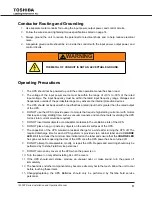 Preview for 17 page of Toshiba 1600XP SERIE Installation And Operation Manual