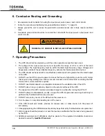 Preview for 20 page of Toshiba 1600XP SERIES Installation And Operation Manual