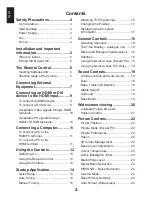 Preview for 2 page of Toshiba 19AV703 Owner'S Manual