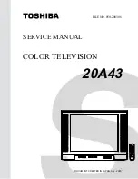 Toshiba 20A43 Service Manual preview