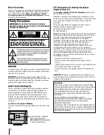 Preview for 2 page of Toshiba 23HLV85 - 23" LCD TV Owner'S Manual