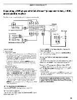 Preview for 15 page of Toshiba 26AV502U - 26" LCD TV Owner'S Manual