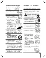 Preview for 3 page of Toshiba 32AF43 Owner'S Manual