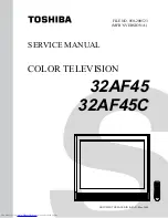 Preview for 1 page of Toshiba 32AF45 Service Manual