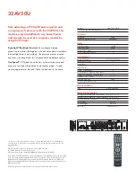 Preview for 2 page of Toshiba 32AV50U Specifications