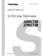 Toshiba 32WLT58 Series Service Manual preview