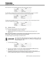 Preview for 102 page of Toshiba 4200FA Series Installation And Operation Manual